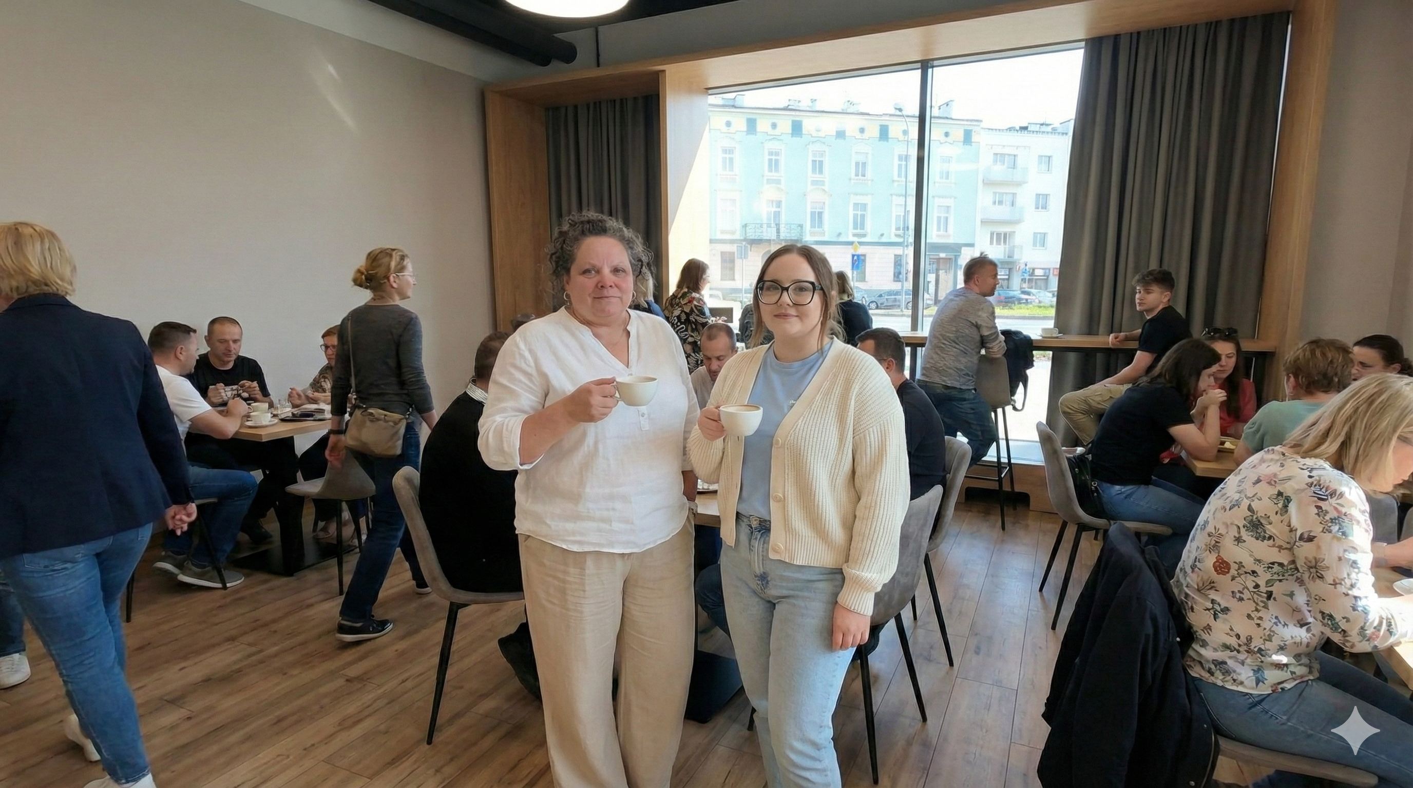 Natalie i Patrycja na spotkaniu społeczności