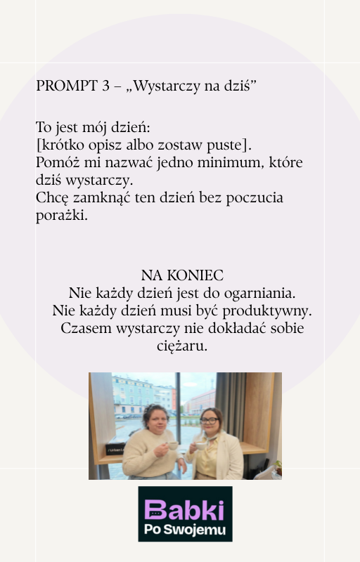 3 Prompty na 0 energii - przykład promptu