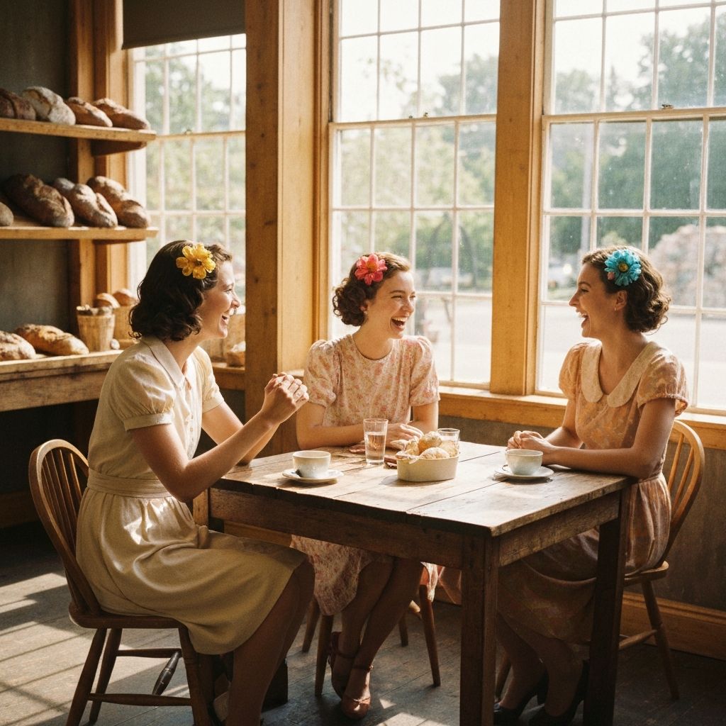 Dwie przyjaciółki robiące bransoletki na warsztacie